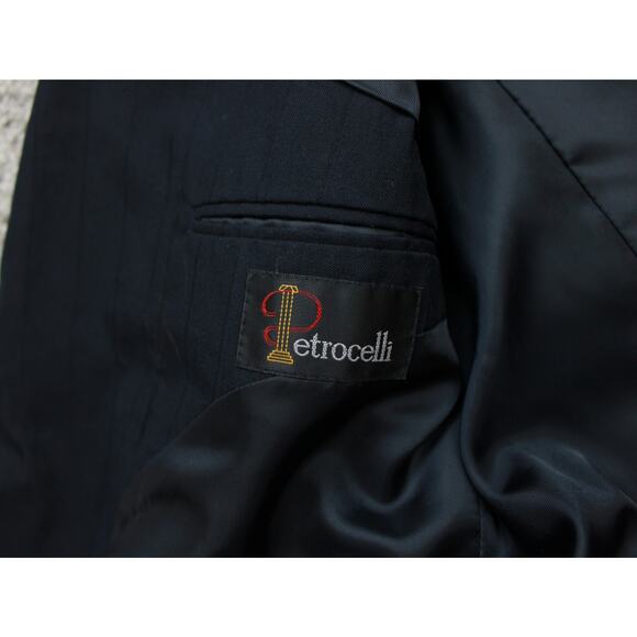 Petrocelli Navy Blazer Mens 44S Wool Blend Sport Coat - Picture 3 of 11